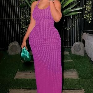 Elegant Purple Maxi Dress